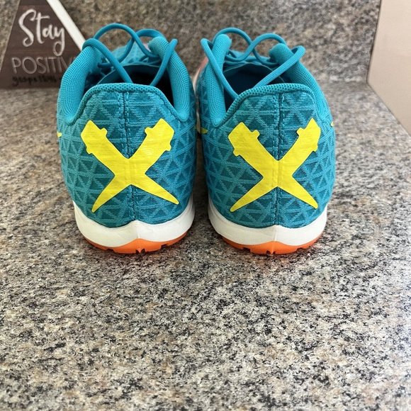 Nike Zoom Rival XC Oracle Aqua/Yellow/Orange Track Spikes/Bag AJ0851-300 Size 10 - Picture 6 of 9
